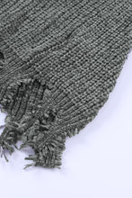 Load image into Gallery viewer, Distressed Rib-Knit Sweater with Breast Pocket