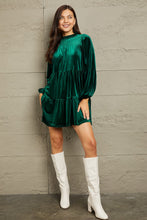 Load image into Gallery viewer, GeeGee Full Size Velvet Tiered Dress