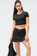Load image into Gallery viewer, Crisscross Waist Side Slit Athletic Skort