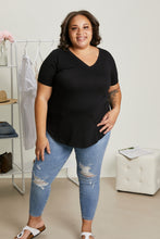 Load image into Gallery viewer, Zenana Casual Basics Full Size V-Neck Tee