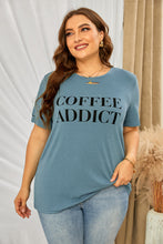 Load image into Gallery viewer, Plus Size Graphic Distressed Tee