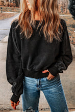 Load image into Gallery viewer, Round Neck Open Back Sweatshirt