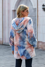 Load image into Gallery viewer, Fleece Hooded Open Front Jacket with Pockets
