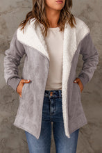 Load image into Gallery viewer, Faux Suede Sherpa Lining Jacket with Pockets