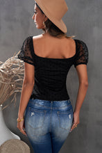 Load image into Gallery viewer, Polka Dot Ruched V-Neck Top