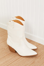 Load image into Gallery viewer, Qupid Howdy Y'all Corp Mid-Calf Cowboy Boots in Stone