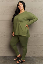 Load image into Gallery viewer, Zenana Lazy Days Full Size Long Sleeve and Leggings Set