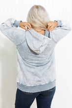 Load image into Gallery viewer, Zenana New Friends Full Size Acid Wash Fleece Hoodie