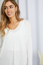 Load image into Gallery viewer, HYFVE Side Slit V-Neck Long Sleeve Top