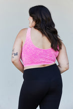 Load image into Gallery viewer, Zenana Full Size Acid Wash Notched Neck Cropped Tank