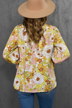 Load image into Gallery viewer, Pink, Yellow, White Floral Blouse