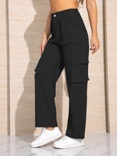 Load image into Gallery viewer, Double Take High Waist Loose Fit Long Pants with Pockets