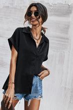 Load image into Gallery viewer, Satin Button Down Collared Shirt
