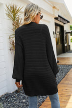 Load image into Gallery viewer, Dropped Shoulder Longline Cardigan with Pockets