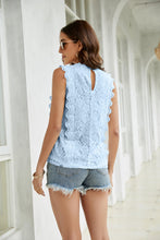 Load image into Gallery viewer, Lace Scalloped Keyhole V-Neck Tank