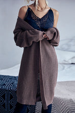 Load image into Gallery viewer, Waffle Knit Slouchy Longline Cardigan