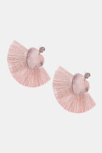 Load image into Gallery viewer, Heart Shape Fringed Dangle Earrings