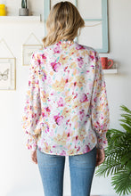 Load image into Gallery viewer, Pink, Yellow, White Floral Blouse