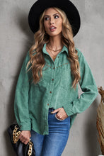 Load image into Gallery viewer, Studded Corduroy Shirt Jacket