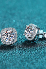 Load image into Gallery viewer, Let Me Love You 1 Carat Moissanite Stud Earrings