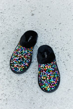 Load image into Gallery viewer, Forever Link Multicolored Sequin Faux Fur Slipper