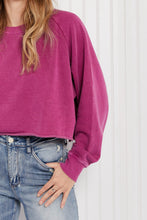 Load image into Gallery viewer, HYFVE Alpine Loop Cropped Rolled Hem Sweatshirt