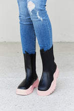 Load image into Gallery viewer, Weeboo Two-Tone Faux Leather Booties in Pink
