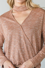 Load image into Gallery viewer, CY Fashion Full Size Cutout Dropped Shoulder Knit Top