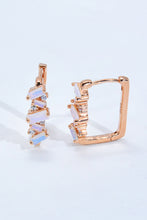 Load image into Gallery viewer, 925 Sterling Silver Rectangle Natural Moonstone Earrings