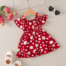 Load image into Gallery viewer, Printed Frill Trim Ruffle Hem Dress