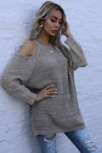 Load image into Gallery viewer, Cold Shoulder Long Sleeve Sweater