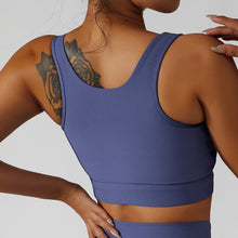 Load image into Gallery viewer, Get To It Snap Front Sports Bra
