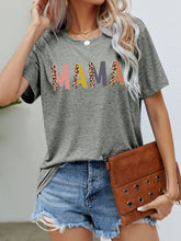 Load image into Gallery viewer, MAMA Leopard Graphic Short Sleeve Tee