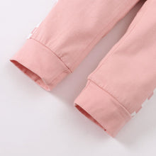 Load image into Gallery viewer, Girls Checkered Drop Shoulder Sweatshirt and Joggers Set