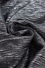 Load image into Gallery viewer, Frill Trim V-Neck Metallic Blouse