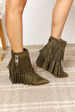 Load image into Gallery viewer, Legend Women's Tassel Wedge Heel Ankle Booties