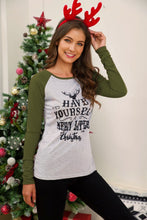Load image into Gallery viewer, Christmas Contrast Long Sleeve T-Shirt