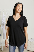 Load image into Gallery viewer, Zenana Casual Basics Full Size V-Neck Tee