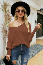Load image into Gallery viewer, V-Neck Dolman Sleeve Sweater