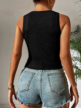 Load image into Gallery viewer, Leopard Cutout Round Neck Tank