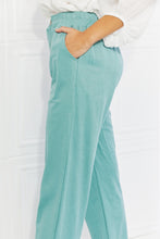 Load image into Gallery viewer, Blumin Apparel Take Me Away Full Size Straight Leg Pants in Seafoam