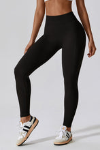 Load image into Gallery viewer, Wide Waistband Slim Fit Long Sports Leggings