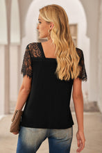 Load image into Gallery viewer, DIBS 6150 Side Lace V Neck T-Shirt