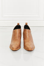 Load image into Gallery viewer, MMShoes Trust Yourself Embroidered Crossover Cowboy Bootie in Caramel