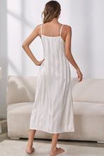 Load image into Gallery viewer, Striped Flounce Sleeve Open Front Robe and Cami Dress Set