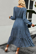 Load image into Gallery viewer, Ditsy Floral Round Neck Tiered Dress