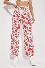 Load image into Gallery viewer, Heart Print High Waist Jeans