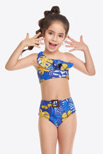 Load image into Gallery viewer, Ruffled One-Shoulder Buckle Detail Two-Piece Swim Set