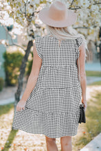 Load image into Gallery viewer, Plaid Ruffled Mini Dress