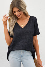 Load image into Gallery viewer, V-Neck Dropped Shoulder Tunic Top